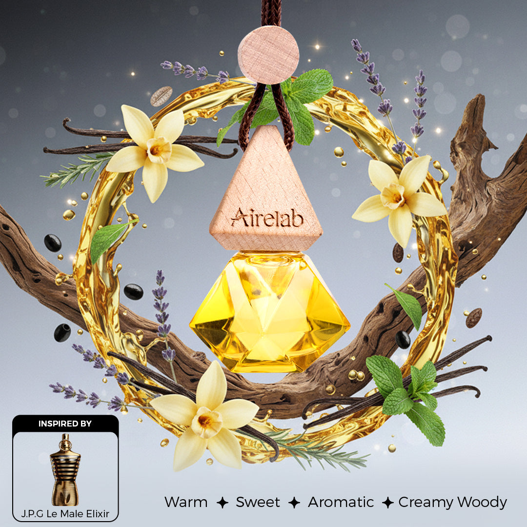 Jean Paul Gaultier Le Male Elixir Inspired Car Air Freshener - Amber